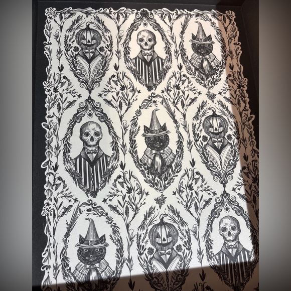 Punch Studio Decorative Nesting Book Box Halloween Skull Cat Pumpkin 8x11 - Picture 9 of 11